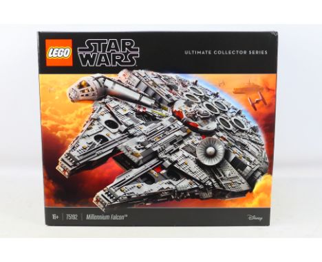 Lego - A boxed factory sealed Lego 2017 Star Wars Ultimate Collector Series #75192 Millennium Falcon. The set is presumed to 