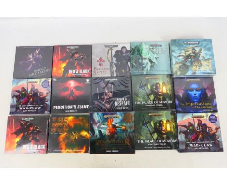 Warhammer - A collection of 15 factory sealed Warhammer related CD audio dramas. Lot includes Warhammer 'Age of Sigmar- Realm
