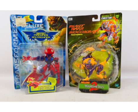 Hasbro - Transformers - 2 x unopened carded figures, a 1999 Beast Wars Biocombat Maximal Cheetor # 80426 and Beast Machines B