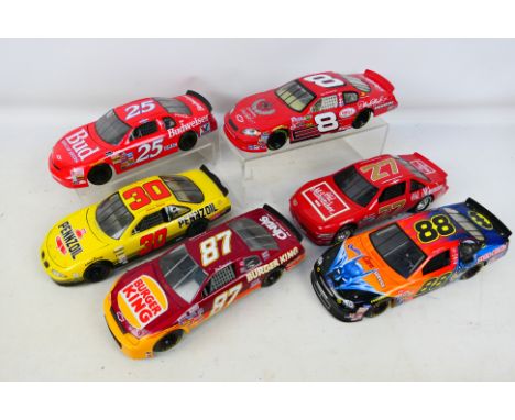 Ertl - Revell - Racing Champions - 6 x unboxed Stock Cars in 1:18 scale including Pontiac Grand Prix, Chevrolet Monte Carlo a
