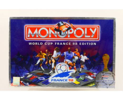 Hasbro - Monopoly - An unopened World Cup France 98 Edition Monopoly set 1997 issue. This set is still factory shrink wrapped