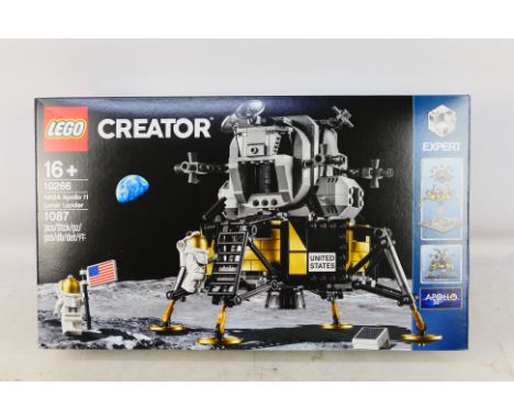 Lego - A boxed factory sealed Lego 2019 Creator Expert #10266 NASA Apollo 11 Lunar Lander set. The set is presumed to be in M