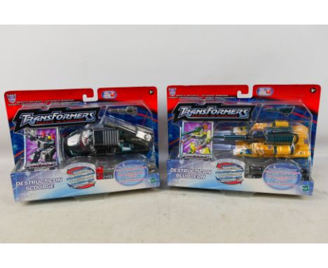 Hasbro - Transformers - 2 x unopened 2003 dated Transformers Robots In Disguise sets, Destructicon Bludgeon and Destructicon 