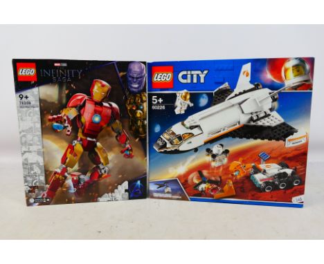 Lego - Two boxed factory sealed Lego sets. Lot consists of a Lego 2019 #60226 Mars Research Shuttle; together with Lego 2022 