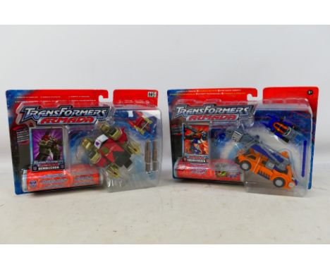 Hasbro - Transformers - 2 x unopened 2002 dated Transformers Armada sets, Demolisher with Blackout Mini-Con # 80716 and Smoke