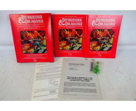 TSR Hobbies - A Boxed 1983 Dungeons & Dragons Basic Rules Set 1 #1011. Item appear in very good-excellent condition with rule
