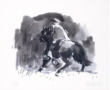 †SIR JOHN KYFFIN WILLIAMS, KBE, RA (1918-2006) OLD TOM lithograph, artist's proof, signed by the artist in pencil and inscrib