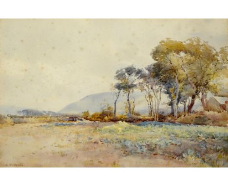 CHARLES WILLIAM ADDERTON (1866-1944) LANDSCAPE signed, watercolour, 34 x 52cm ++Somewhat foxed as can be seen from the image 