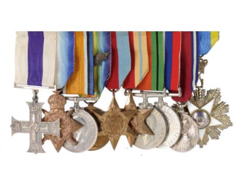 WORLD WAR ONE GROUP OF THREE 1914-15 Star, British War Medal and Victory Medal LIEUT A H RAMSDEN-TAGORE RNVR and the followin