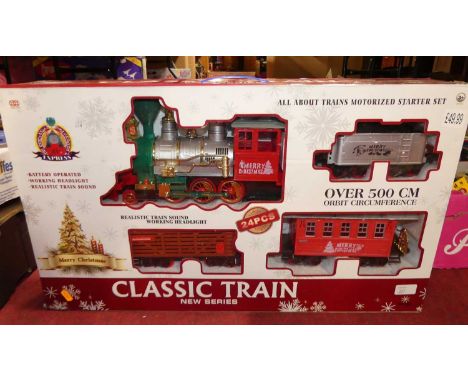 A boxed G scale battery operated No. 64 classic train set