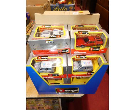 A Burago 1/43 scale No. 4100D set comprising a quantity of boxed modern issue diecast, specific examples to include Dodge Vip