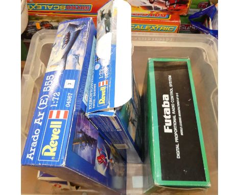 A Revell group of three 1/72 scale plastic aircraft military aircraft kits to include Eurofighter Typhoon, Hawk TMK1 Red Arro