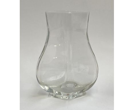 A Baccarat glass vase, 20cm high 