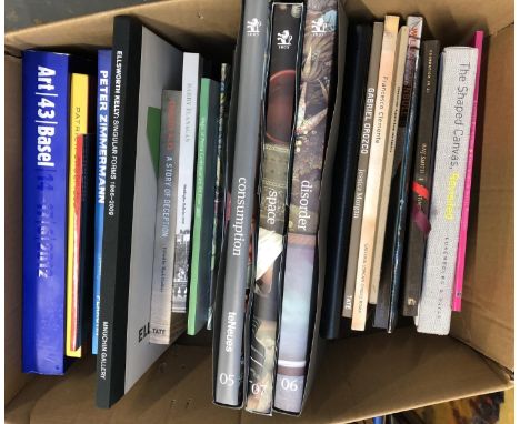 EXHIBITION CATALOGUES: two boxes of contemporary art exhibition catalogues. All in at least VG condition. Owned by a renwoned