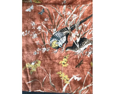 A pair of vintage Warners by Grieef curtains, lined and interlined, approx. 130cm wide, approx. 284cm drop 