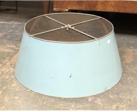 A large toleware light shade, 73cmD 