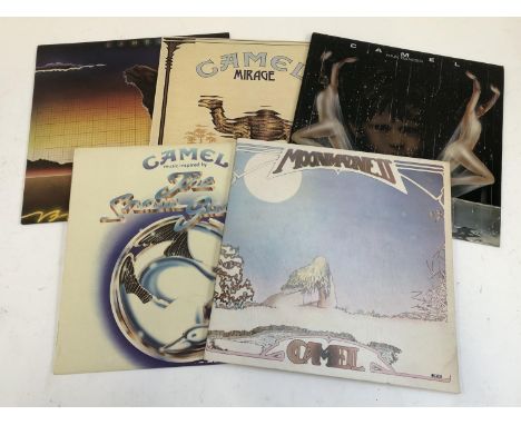 VINYL LPS: CAMEL. To include: 'Breathless', Decca TXS-R 132 with insert; 'Mirage', Deram SML 1107; 'Rain Dances', Decca TXS-R