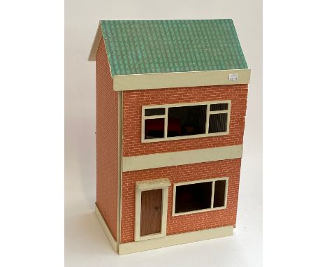 A vintage dolls house, 56cmH 