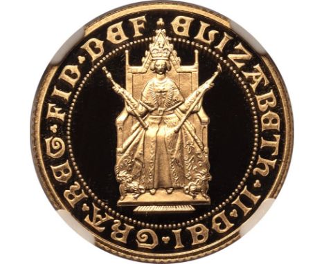 UNITED KINGDOM. Elizabeth II, 1952-2022. Gold sovereign, 1989. Royal Mint. Proof. Commemorating the 500 years anniversary of 