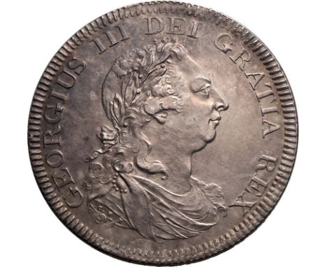 GREAT BRITAIN. George III, 1760-1820. Silver dollar (5 shillings), 1804. Bank of England (Soho Mint). Struck over Spanish Col