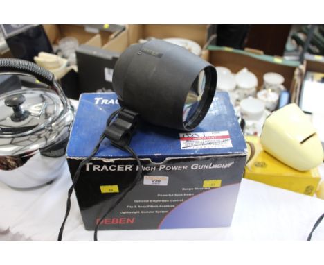 Scope mounted tracer high power gun light 