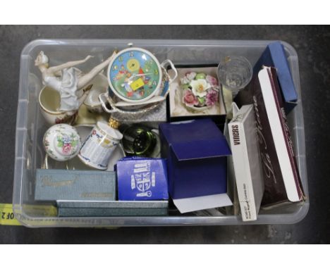 Collection of commemorative ware, ornaments, vintage Noddy alarm clock, decorative plates etc