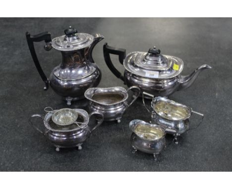 Silver plated tea service