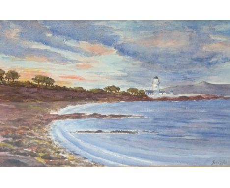JAMES REID
Toward Light, watercolour, signed, label to verso, 34cm x 50.5cm 