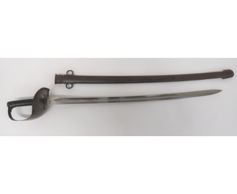 1899 Pattern Cavalry Trooper's Sword33 1/2 inch, single edged, slightly curved blade with large fuller.  Forte stamped "EFD" 