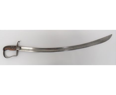 1796 Pattern Light Cavalry Waterloo Period Other Ranks Sword  33 inch, single edged, curved blade with large fuller. Steel st