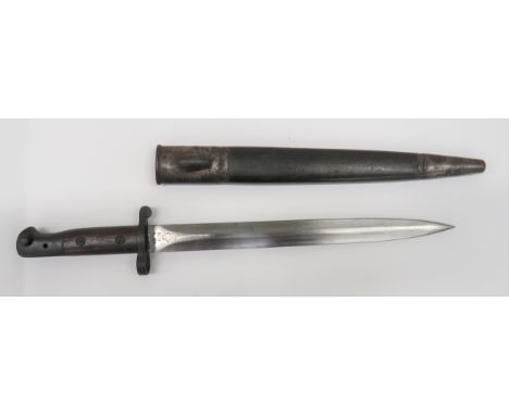 1903 Pattern Bayonet By Enfield12 inch, double edged blade.  Forte with "EFD" (Enfield) dated 5/05.  Steel crossguard, muzzle