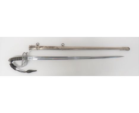 7th Royal Lancashire Militia (Rifles) Officer’s Sword.  good and scarce Victorian example of a Light Infantry pattern sword. 