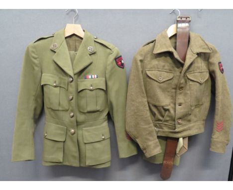 Scarce WW2 Women's Transport Service FANY BRCS O St J Uniformsconsisting khaki, single breasted, open collar, service dress t
