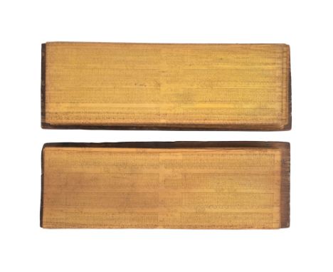 A SOUTH INDIAN PALM LEAF MANUSCRIPT WITH NUMERICAL CHARTS AND DIAGRAMS Possibly Tamil Nadu, Southern India, or Sri Lanka, 19t