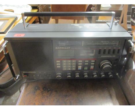 A Grundig satellite international 650 turner with two way speaker box, LOC G 
