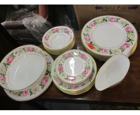 A Royal Worcester Royal Garden Elgard part dinner service, approximately 27 pieces 