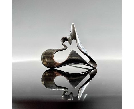A Georg Jensen silver Henning Koppel brooch model 324 London import mark for 1966 13.1gmCondition report: There is even light