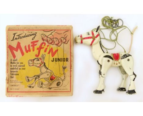 Boxed "Muffin The Mule" junior finger puppet by Moko Condition reports are not available for our Interiors sales.