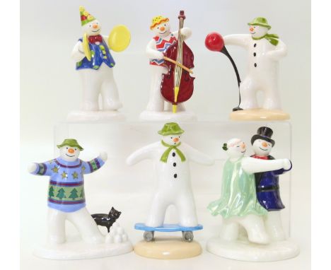 Six boxes CoalportÂ Snowmen figures to include: Snow Ball, Snow-ballÂ Fight, Balancing Act, Crash Went The Cymbals, It's A Kn