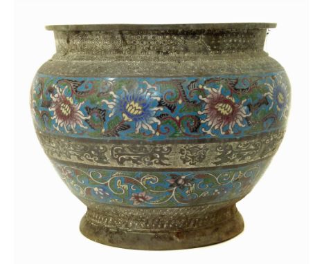 Chinese champleve enamel jardiniÃ¨re Condition reports are not available for our Interiors sales.