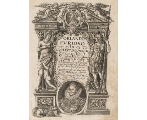 Ariosto (Lodovico) Orlando Furioso in English Heroical Verse, 2 parts in 1, translated by Sir John Harington, engraved title 