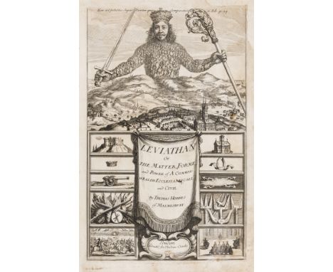 Hobbes (Thomas) Leviathan, or The Matter, Forme &amp; Power of a Common-Wealth, first edition, first issue, printed title wit