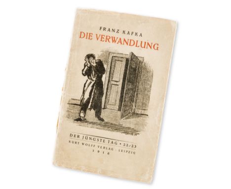 Kafka (Franz) Die Verwandlung [Metamorphosis], first edition in book form, staining to a few leaves, text block broken, origi