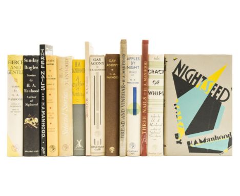 Manhood (H. A.) Nightseed, the author's first book, 1928; Gay Agony, limited edition, 1930; another copy, inscribed by the au