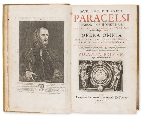 Paracelsus (Theophrastus Bombastus) Opera Omnia Medico-Chemico-Chirurgica, tribus voluminibus comprehensa. Editio novissima e