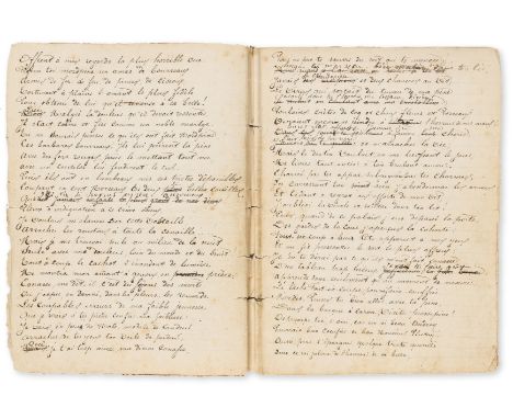 Erotica.- Tragedie de Foutimasse, manuscript, 42pp., ?author's working copy, with corrections, final f. torn with some loss o