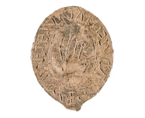Medieval Seal Matrices.- Collection of c. 45 Medieval Seal Matrices, including: lead oval seal matrix inscribed Ralph Mauleve