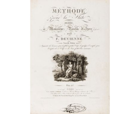 NO RESERVE Music.- Devienne (François) Méthode pour la Flûte dediée à Monsieur Roslin d'Ivry, Nouvelle Édition, engraved thro