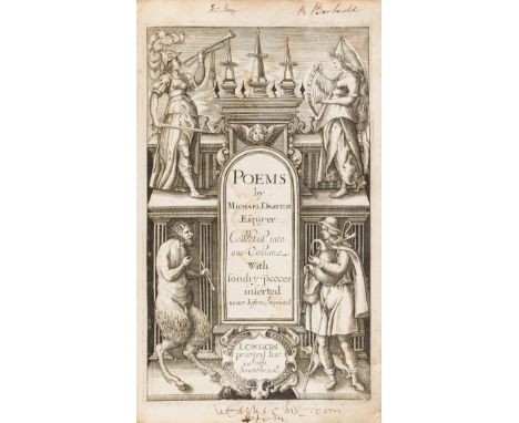 Drayton (Michael) Poems..., with engraved additional title with allegorical figures by William Hole (name erased at foot) but