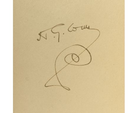 Wells (H.G.) The Autocracy of Mr. Parham, first edition, signed by the author to front free endpaper, original boards, dust-j